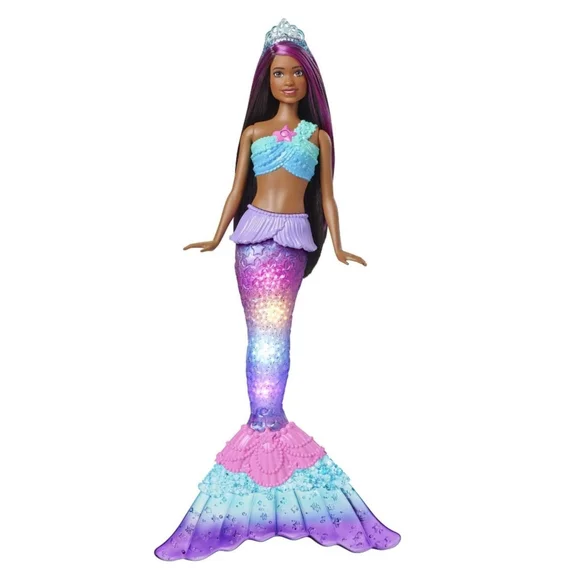 Barbie Toys Mermaid Barbie Doll With Wateractivated Twinkle